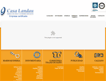 Tablet Screenshot of landau.com.ar